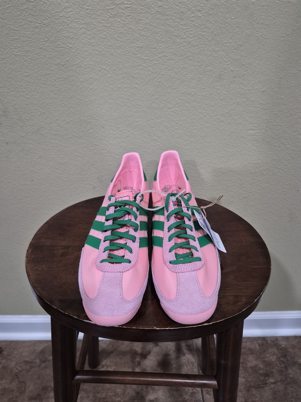 Adidas Women's SL 72 OG Pink and Green Casual Sneakers Size 8